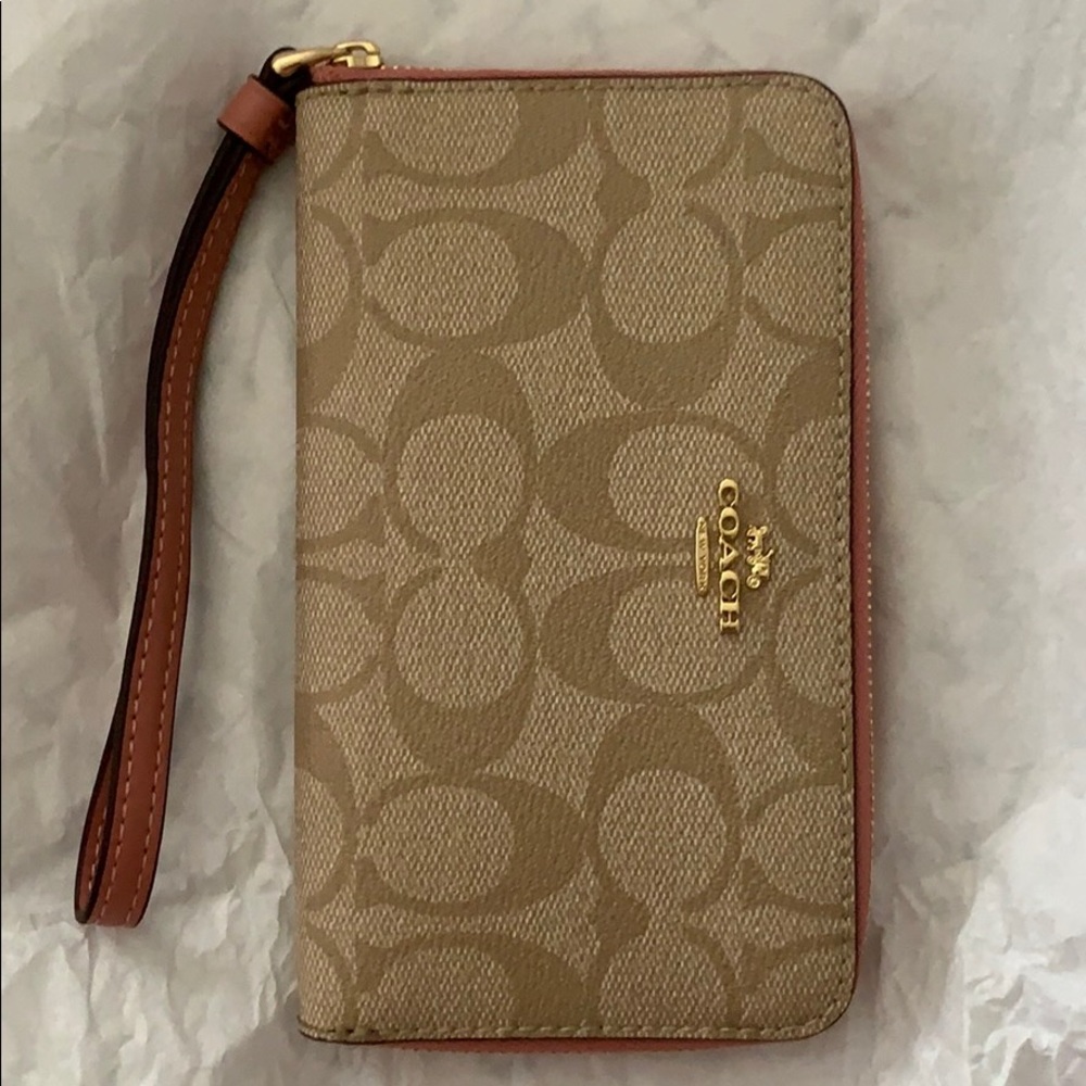 Coach Zip Around PVC Phone Wallet/ Wristlet (SOLD)
